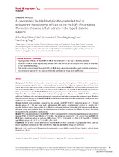 A randomized, double-blind, placebo-controlled trial to evaluate the hypoglycemic efficacy of the mcIRBP-19-containing-1-226 A randomized, double-blind, placebo-controlled trial to evaluate the hypoglycemic efficacy of the mcIRBP-19-containing-1-226